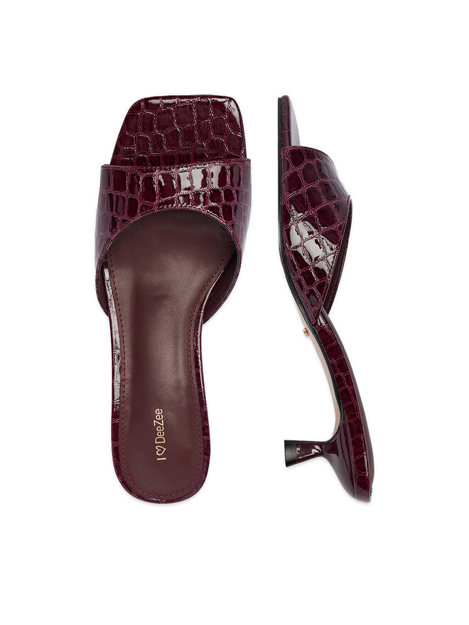 DeeZee Pantoletten DeeZee CEO-TS6253-01 Dunkelrot