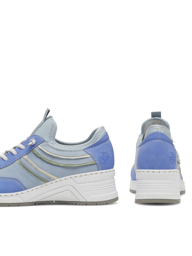 Rieker Sneakersy Rieker N4381-10 Modrá