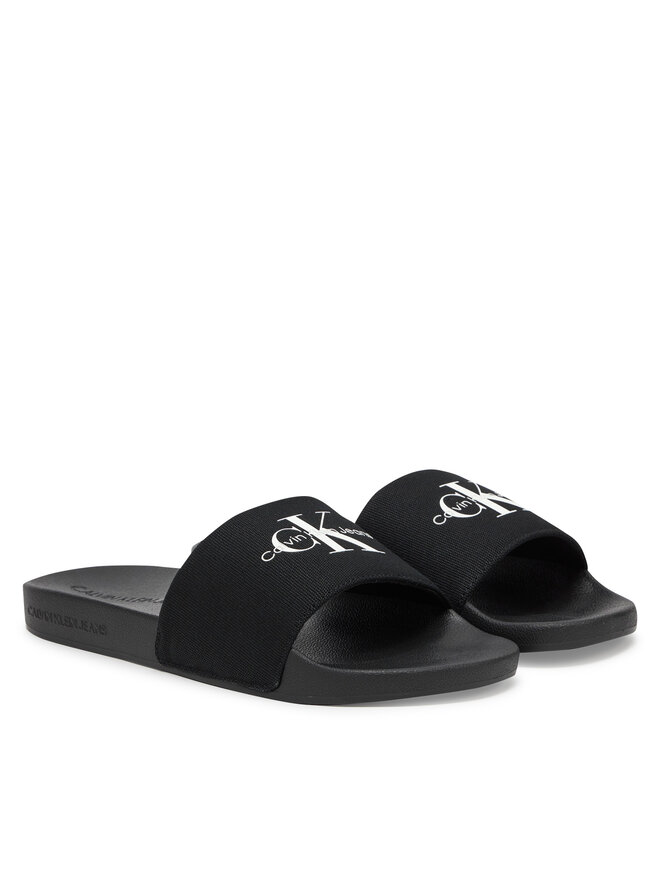 Calvin Klein Jeans Šľapky Calvin Klein Jeans Slide Monogram Cv YM0YM01271 Čierna