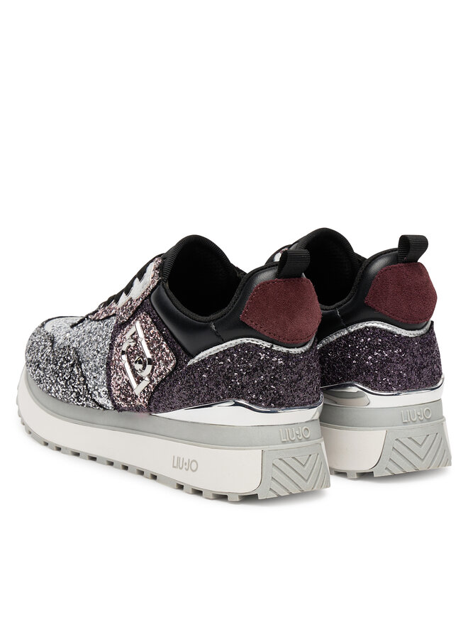 Liu Jo Sneakersy Liu Jo Maxi Wonder Glitter 01 BF5009 TX007 Strieborná
