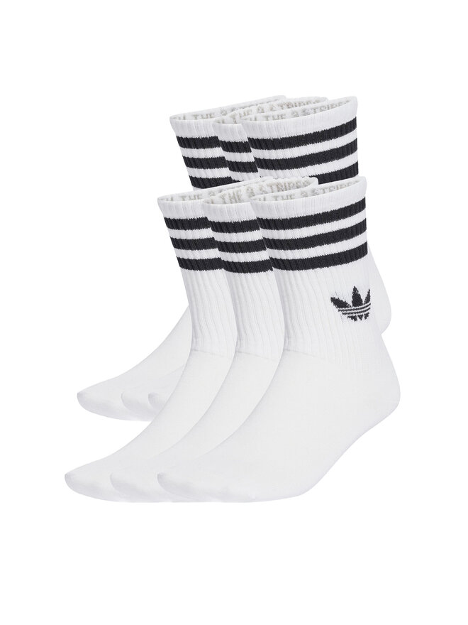 adidas Довгі шкарпетки adidas 3-Stripes JV7410 Білий