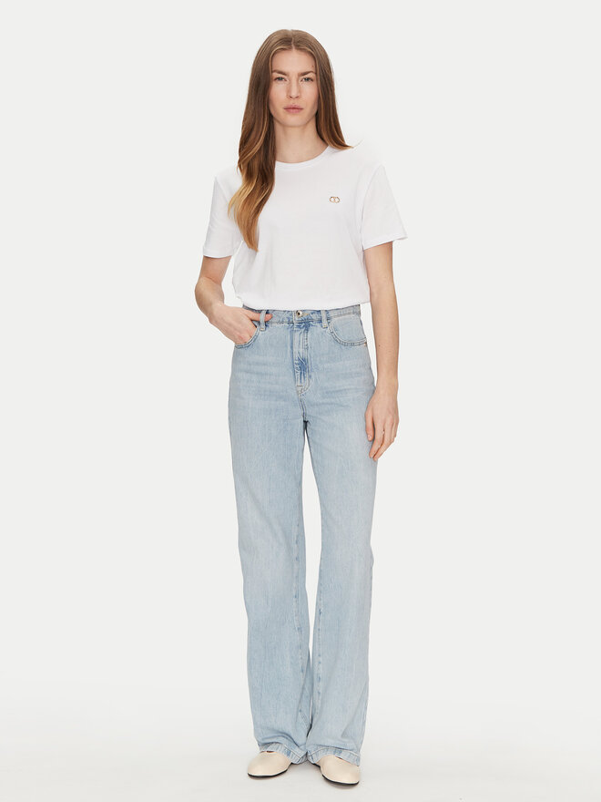 TWINSET TWINSET T-Shirt 251TP2074 Weiß Regular Fit