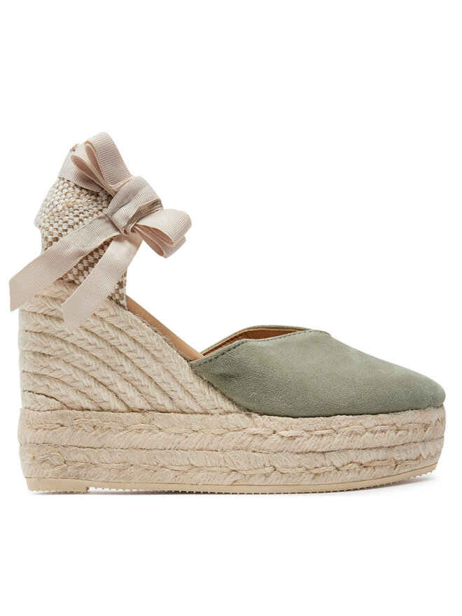 Espadrilles Manebi Hamptons Heart Shaped Wedge Espadrilles W 0.1 WH Vert chaussures