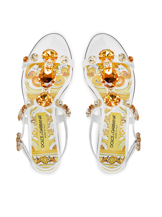 Dolce&Gabbana Szandál Dolce&Gabbana CQ0601 AT848 Fehér