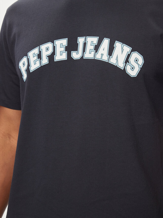 Pepe Jeans Pepe Jeans Marškinėliai Clement PM509220 Tamsiai mėlyna Regular Fit