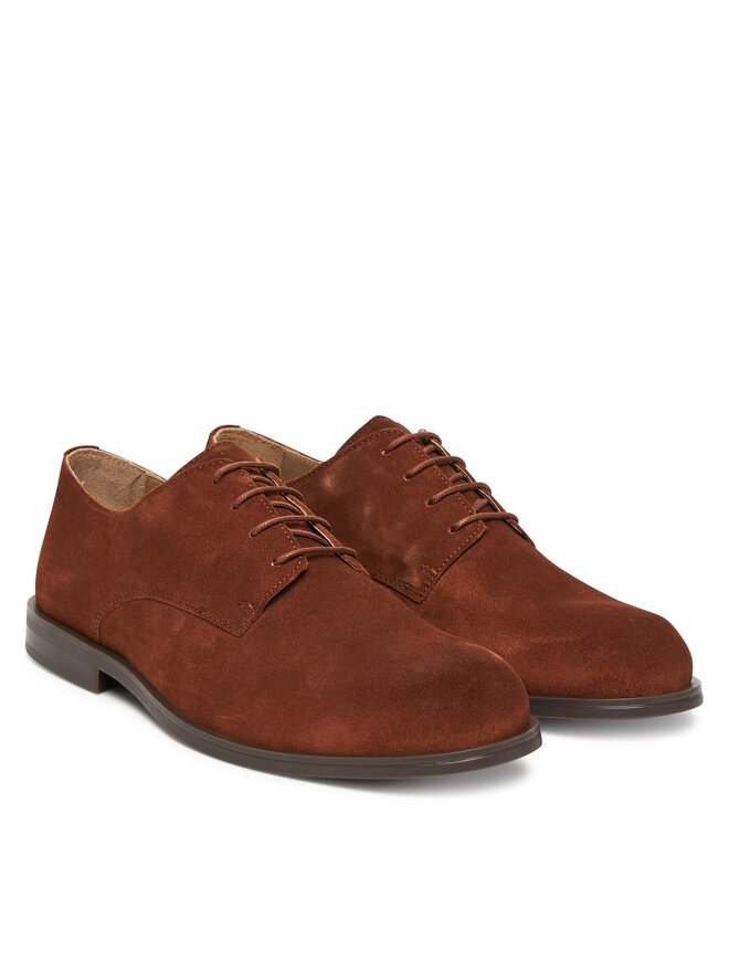 Calvin Klein Nizki čevlji Calvin Klein Ess Rubber Derby Su HM0HM01928 Rjava