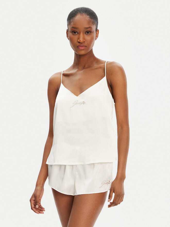 Juicy Couture Juicy Couture Pyjama-T-Shirt JCLCT125511 Écru Regular Fit