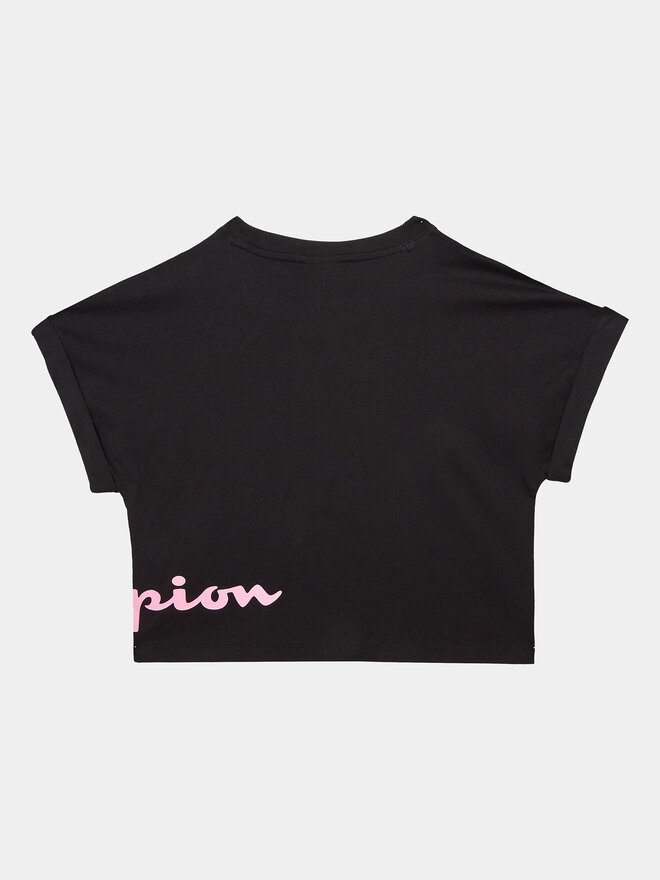 Champion Champion Conjunto de camiseta y pantalones cortos 404624 Negro Regular Fit