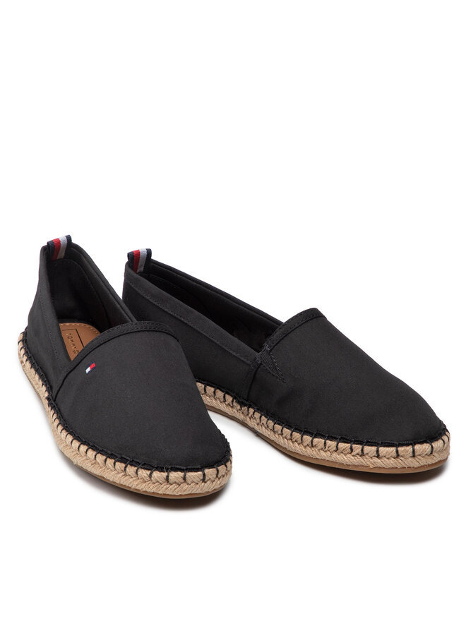 Tommy Hilfiger Еспадрили Tommy Hilfiger Basic Flat FW0FW06497 Черен