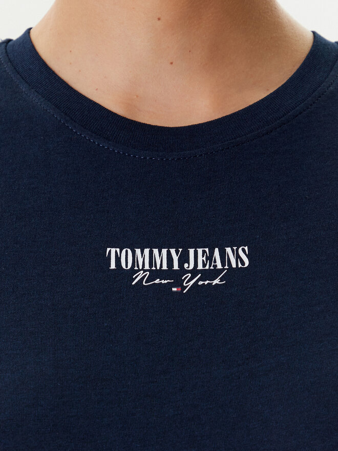 Tommy Jeans Tommy Jeans Majica Essential DW0DW20913 Mornarsko modra Slim Fit