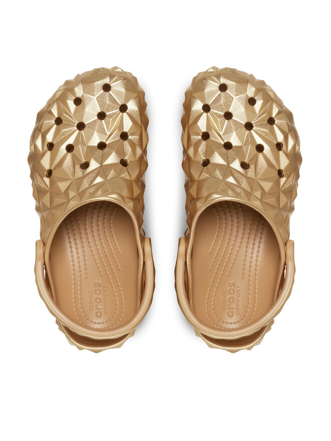 Crocs Παντόφλες Crocs Cls Metallic Geometric Clog 210002 Χρυσό