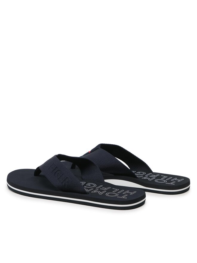 Tommy Hilfiger В'єтнамки Tommy Hilfiger Tonal Hilfiger Beach Sandal FM0FM04472 Cиній