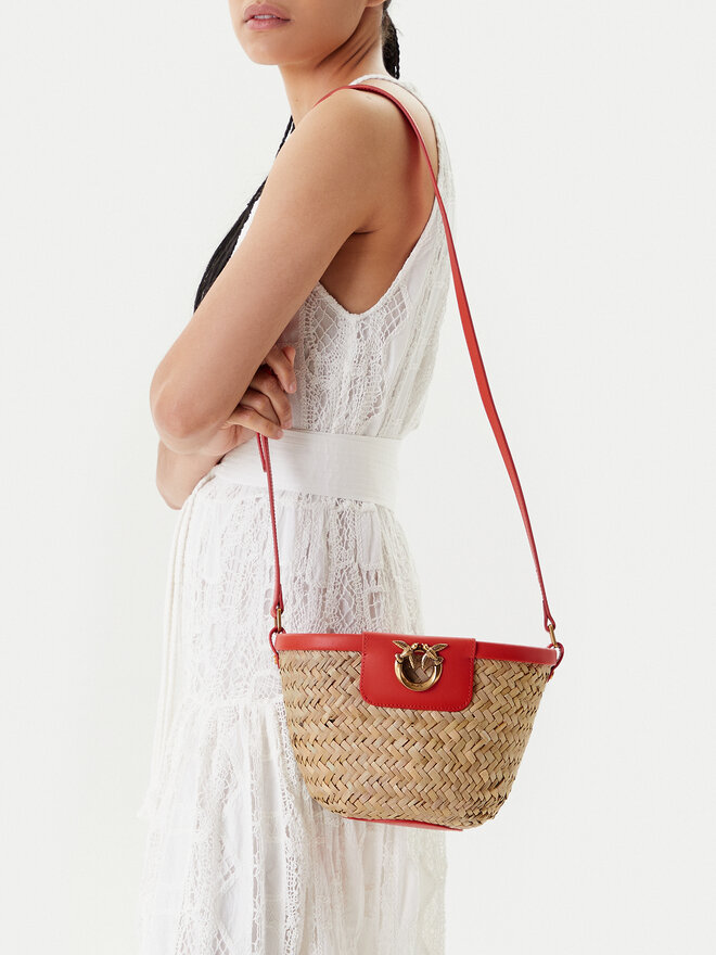 PINKO Kabelka PINKO Love Summer Bucket PE 25 PLTT 103325 A1RL Béžová