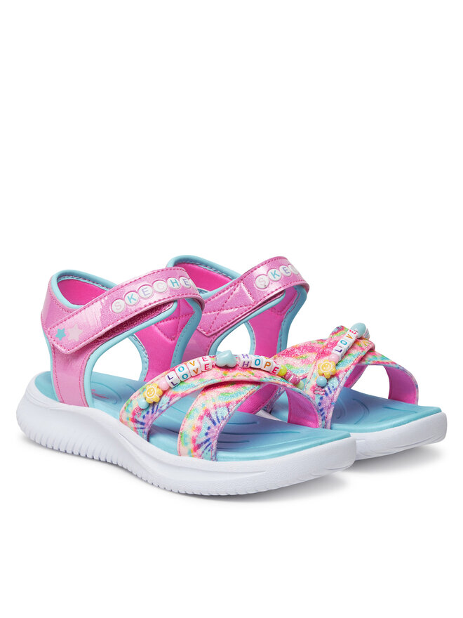 Skechers Sandály Skechers Jumpsters Sandal-Tie Dye Bffs 303045L/PKMT Růžová