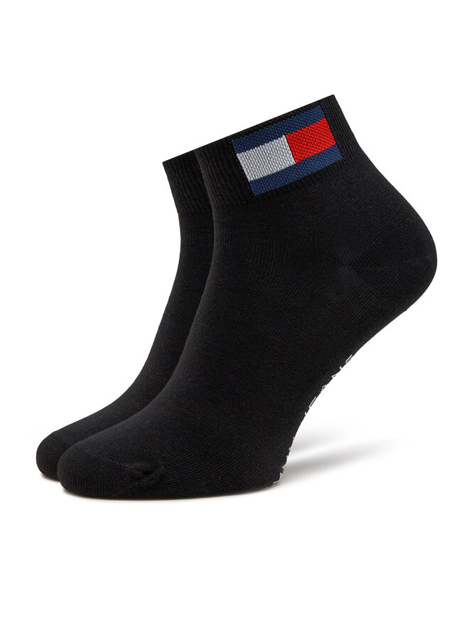 Tommy Jeans 2 pár hosszú szárú unisex zokni Tommy Jeans 701228223 Fekete