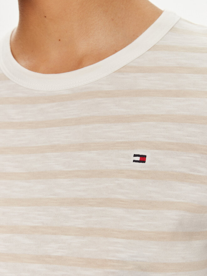Tommy Hilfiger Tommy Hilfiger Marškinėliai 1985 WW0WW37857 Smėlio Slim Fit