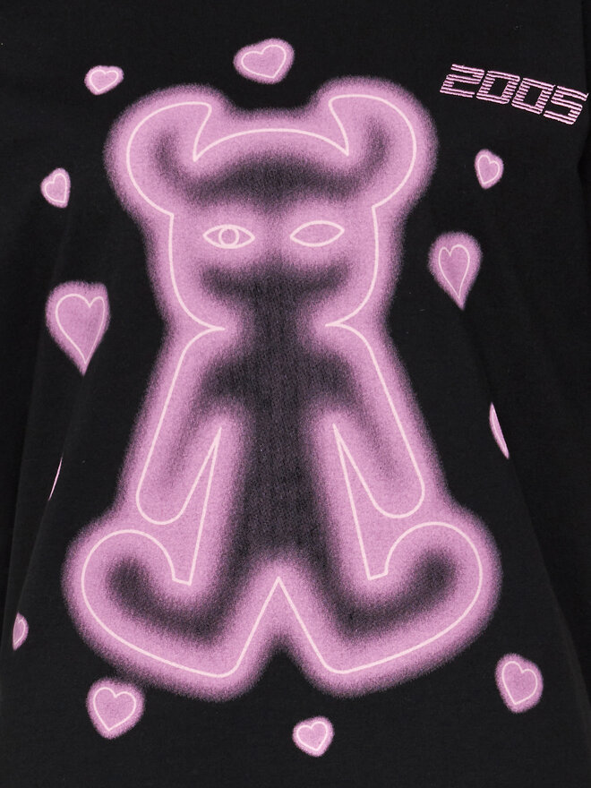 2005 2005 T-Shirt Unisex Lovely Horned Lucy Μαύρο Relaxed Fit