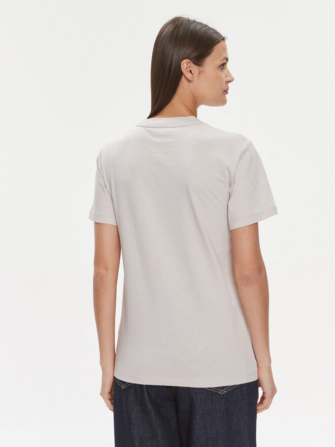 Calvin Klein Calvin Klein Camiseta Metallic Micro Logo T Shirt K20K206967 Beis Regular Fit