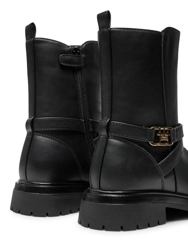 Tommy Hilfiger Polokozačky Tommy Hilfiger Boot T3A5-33574-1351 S Černá
