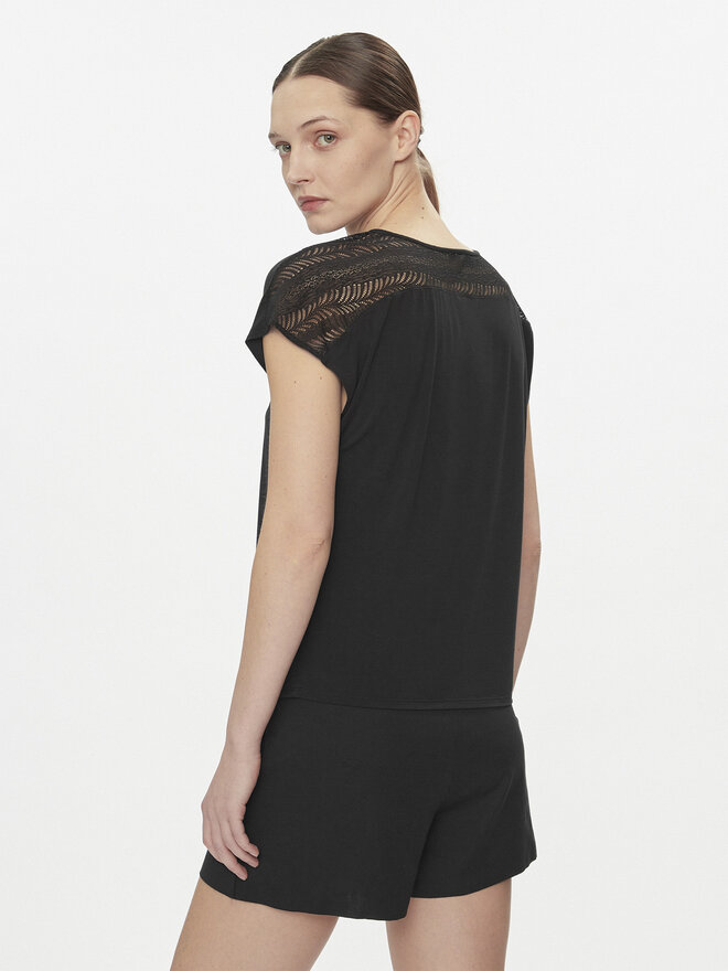 Calvin Klein Underwear Calvin Klein Underwear Pyjama-T-Shirt 000QS7157E Schwarz Relaxed Fit