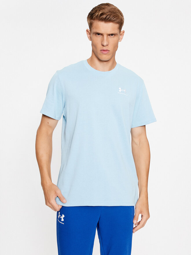 Under Armour Under Armour T-Shirt Ua M Logo Emb Heavyweight Ss 1373997 Himmelblau Loose Fit