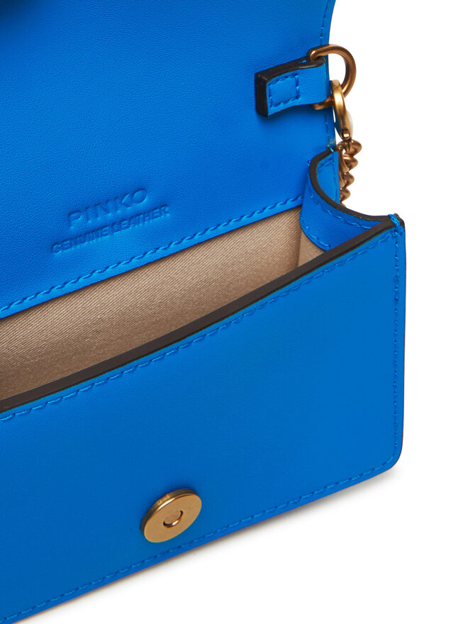 PINKO Bolso PINKO Love One Micro C . AI 24-25 PCPL 100064 A0F1 Azul