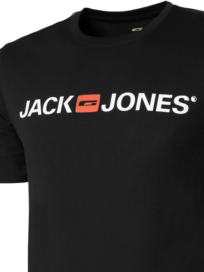Jack & Jones Jack & Jones Футболка Jjecorp Logo 12137126 Чорний Slim Fit