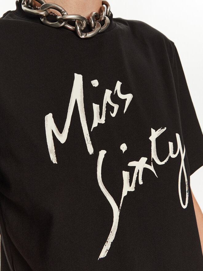 Miss Sixty Miss Sixty T-Shirt 6L3SJ3780000 Schwarz Regular Fit