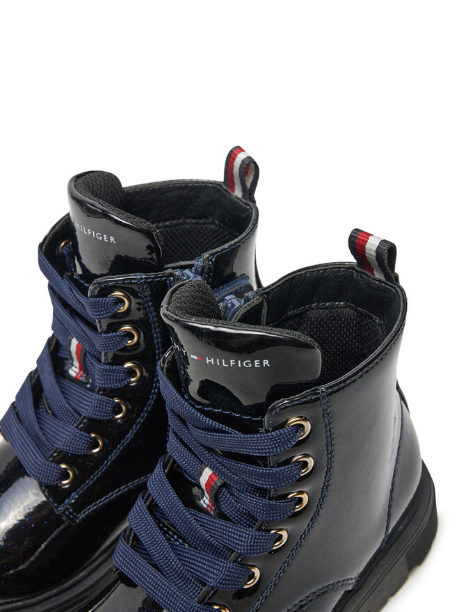 Tommy Hilfiger Stiefel Tommy Hilfiger Lace-Up Bootie T1A5-33564-1237 M Dunkelblau