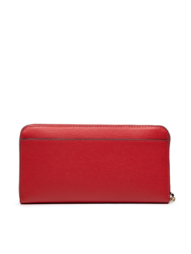 DKNY Duży Portfel Damski DKNY Bryant-New Zip Around R8313658 Czerwony