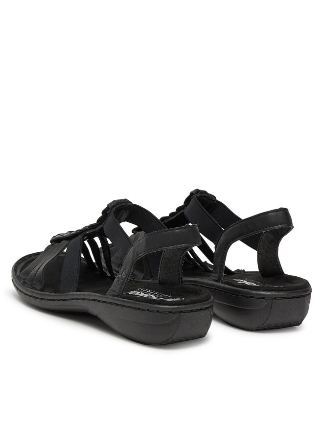 Rieker Sandali Rieker 60809-00 Črna