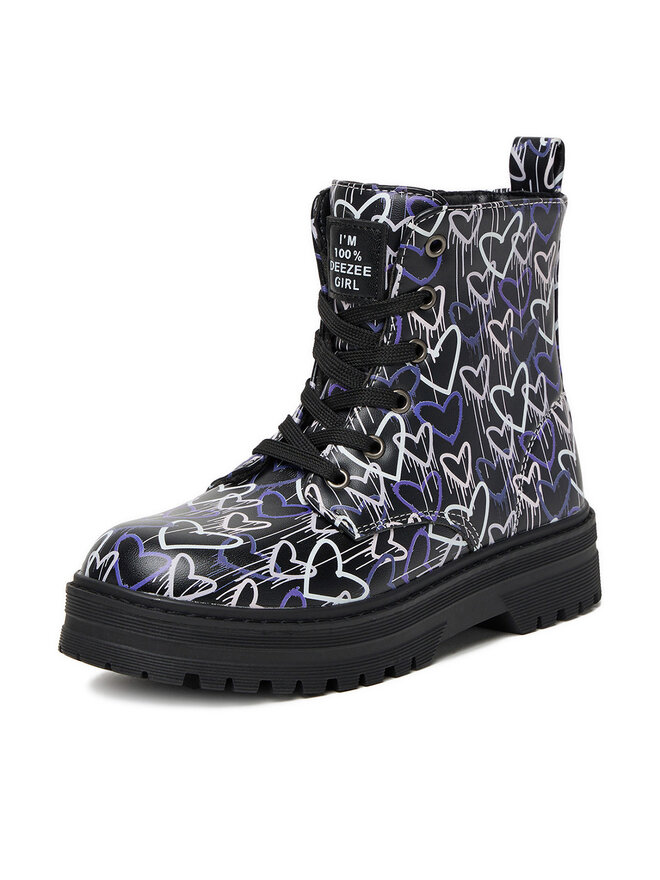 DeeZee Schnürstiefeletten DeeZee CEO-AVO-2208-021 Schwarz