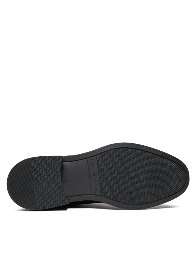 Tommy Hilfiger Μπότες Tommy Hilfiger Core Rwb Hilfiger Lth Lce Boot FM0FM05030 Μαύρο