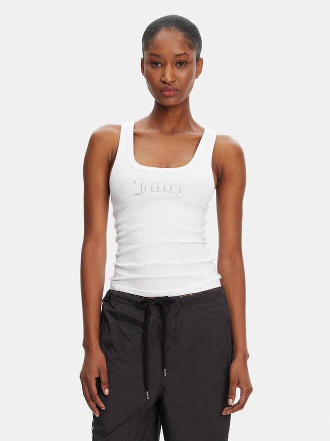 Juicy Couture Juicy Couture Top Racer JCWLV125305 Weiß Slim Fit
