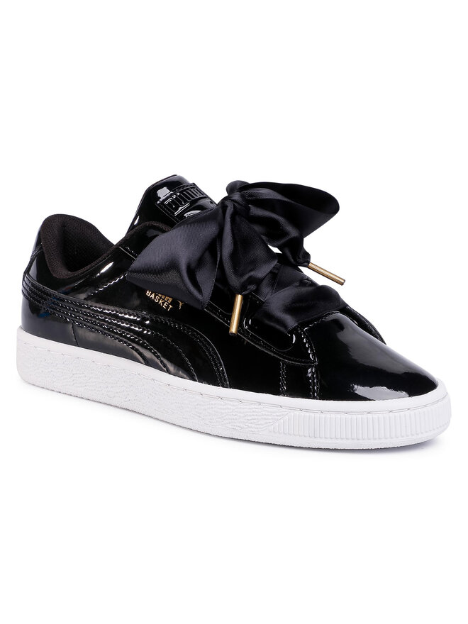 Puma basket heart bambino nero new arrivals