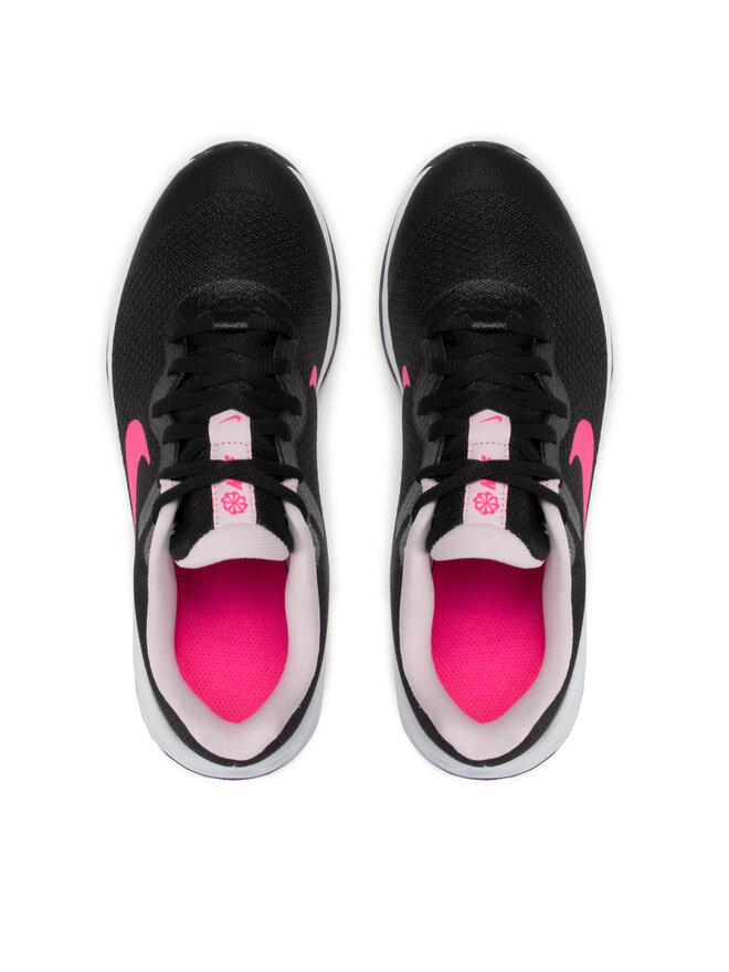 Nike Tenisice za trčanje Nike Revolution 6 Nn (GS) DD1096 007 Crna