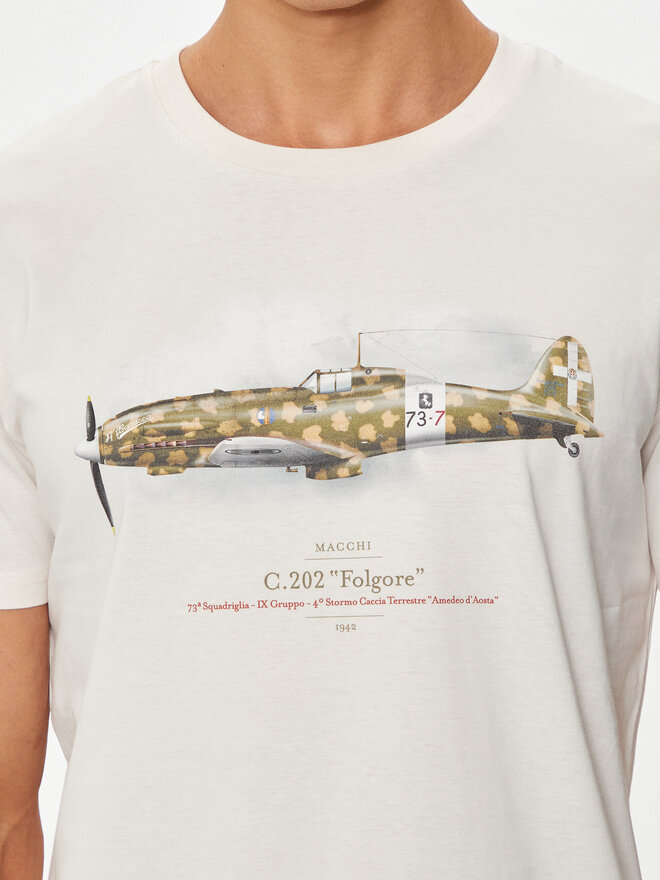Aeronautica Militare Aeronautica Militare T-Shirt 241TS2256J607 Weiß Regular Fit