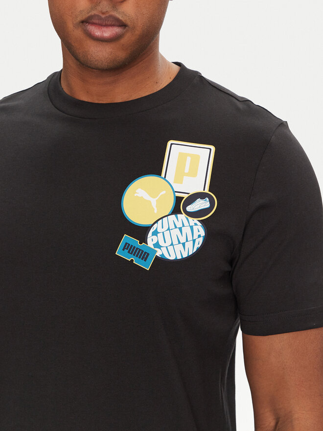 Puma Puma Camiseta Graphics Icon 684829 Negro Regular Fit