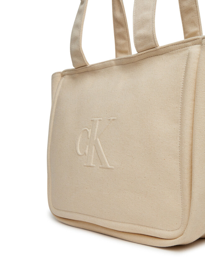 Calvin Klein Jeans Torebka Calvin Klein Jeans Summer Canvas Tote LV04K3098G Beżowy