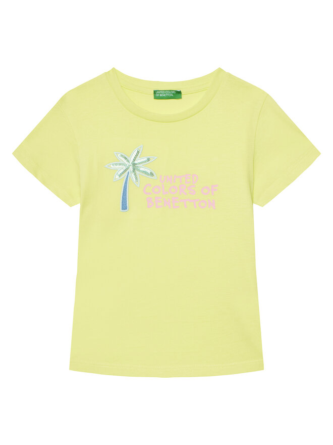 United Colors Of Benetton United Colors Of Benetton Футболка 3I1XG10JB Жовтий Regular Fit