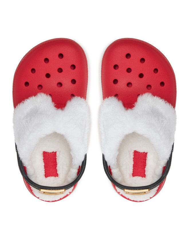 Crocs Klapki Crocs Classic Lined Santa Clog K 210931 Czerwony