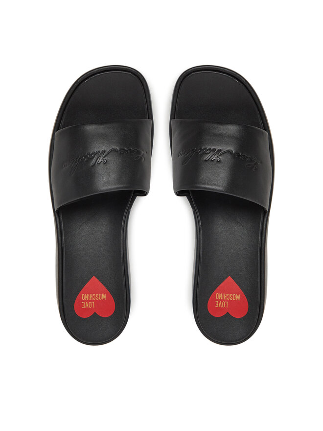 LOVE MOSCHINO Klapki LOVE MOSCHINO JA28177I0MIA0000 Czarny