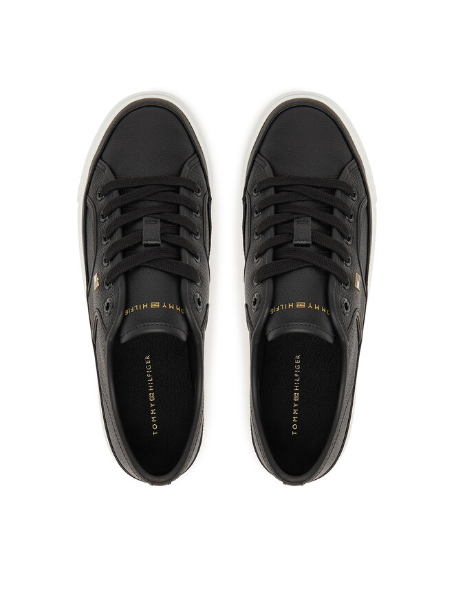 Tommy Hilfiger Sneakers Tommy Hilfiger Platform Vulc Piping Ltr FW0FW09393 Schwarz