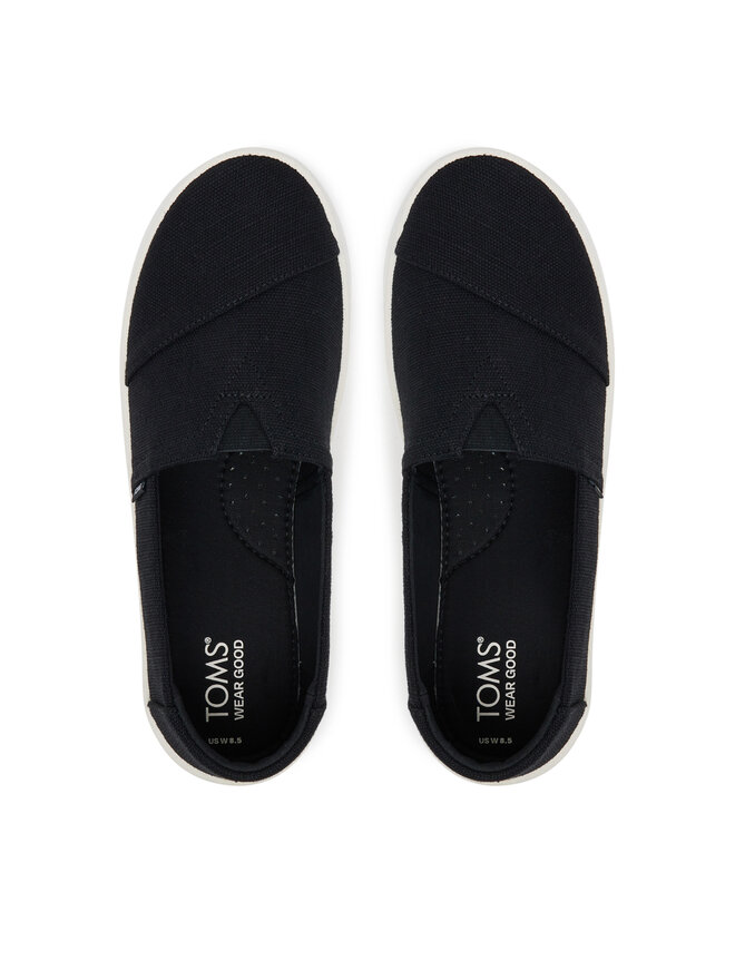 Toms Īsi apavi Toms Verona Slip On 10021139 Melns