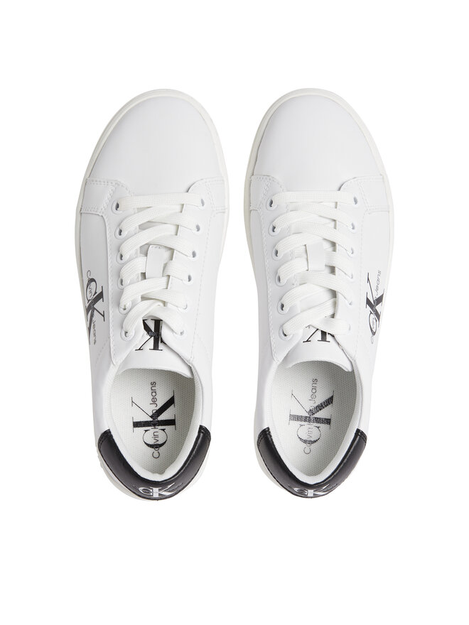 Calvin Klein Jeans Sneakers Calvin Klein Jeans Classic Cupsole Laceup Lth Wn YW0YW01269 Alb