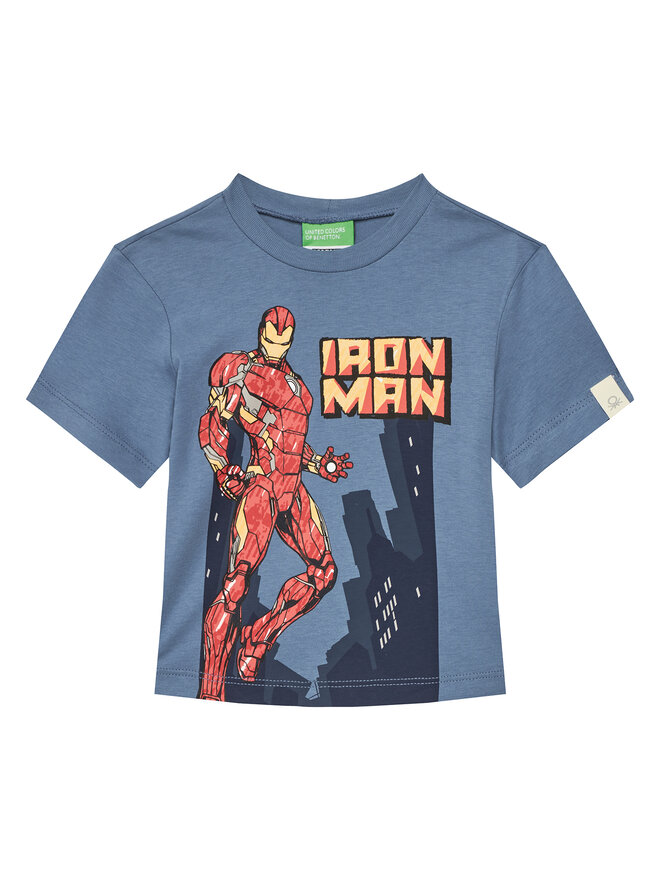 United Colors Of Benetton United Colors Of Benetton T-shirt 35RYG10I1 Plava Regular Fit
