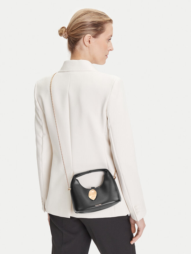 Calvin Klein Jeans Táska Calvin Klein Jeans Stone Lock Slouchy Crossbody Bag LV04K3177G Fekete