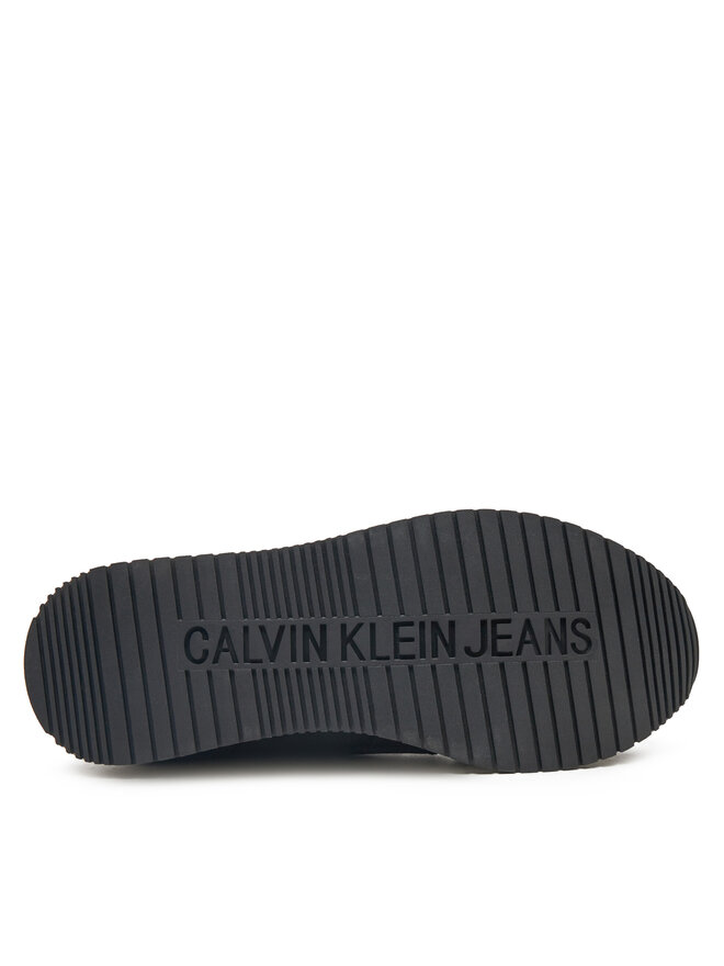 Calvin Klein Jeans Αθλητικά Calvin Klein Jeans Runner Sock Laceup Ny-Lth W YW0YW00840 Μαύρο