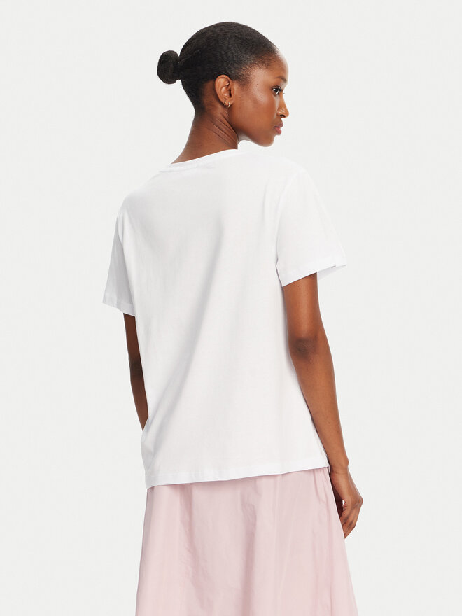 Marella Marella Camiseta Foglia 2515971042 Blanco Regular Fit