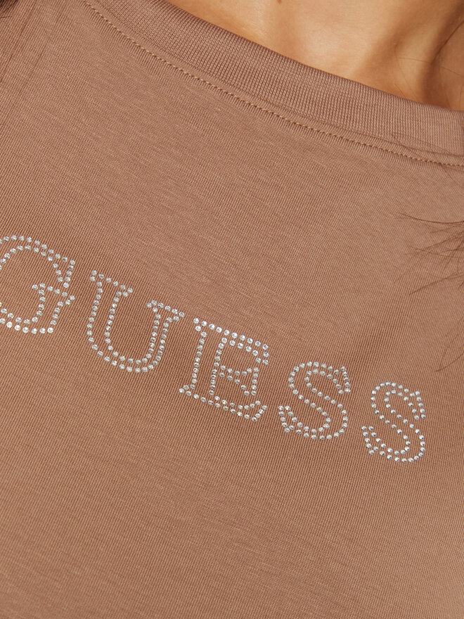 Guess Guess Majica V3BI11 J1314 Rjava Regular Fit